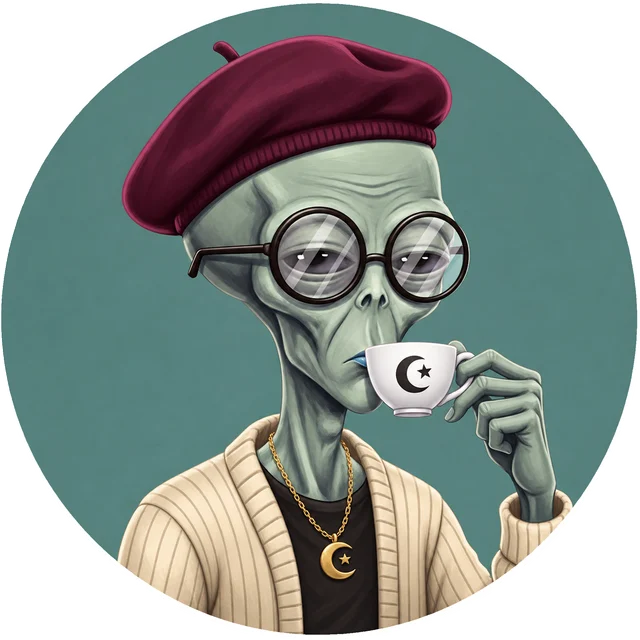 Lunar Sip alien collectible