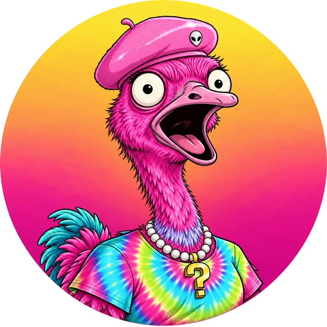 Cosmic Curiosity ostrich collectible