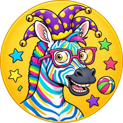 Zany Zebra — Court Jester
